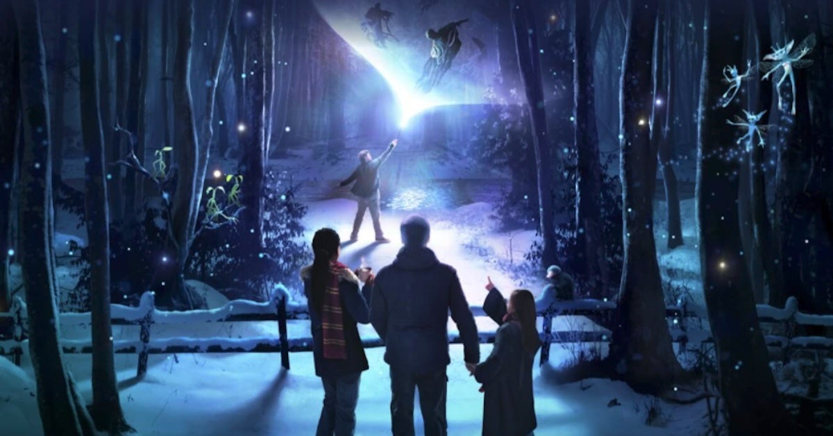 Harry Potter A Forbidden Forest Experience Light Trail Opening in UK