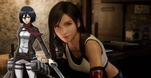 Attack On Titan Art Sees Mikasa Dive Into The World of Final Fantasy VII