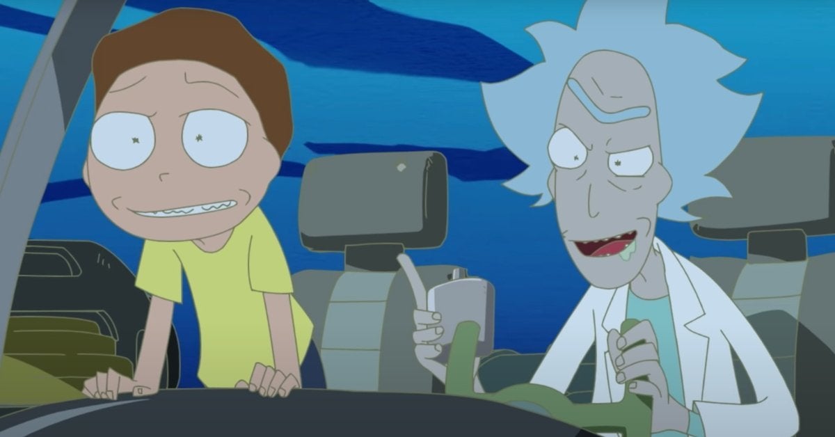 Rick and Morty Anime Adult Swim Summet Meets God Rick Meets Evil