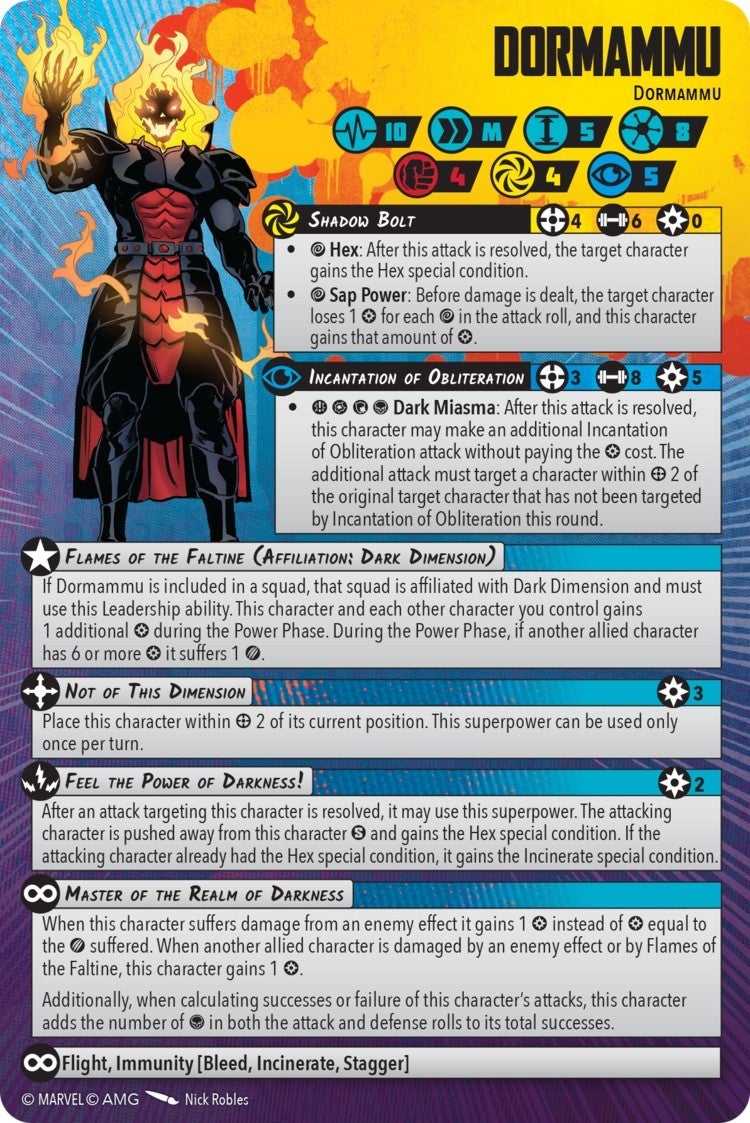 dormammu character card