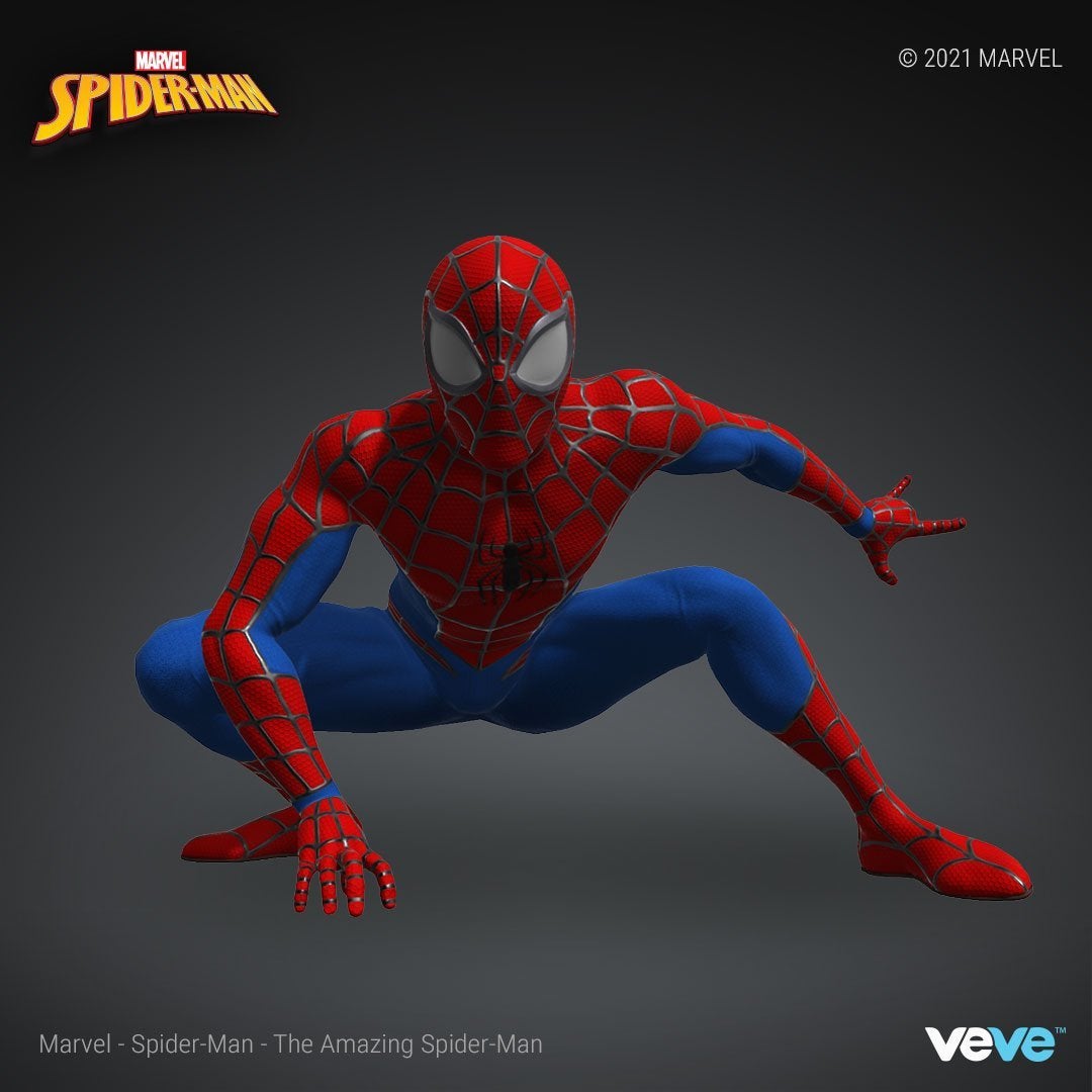  Marvel Official Spider Man NFT Crouch-pose