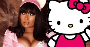 Megan Thee Stallion Shows Off New Hello Kitty Nails