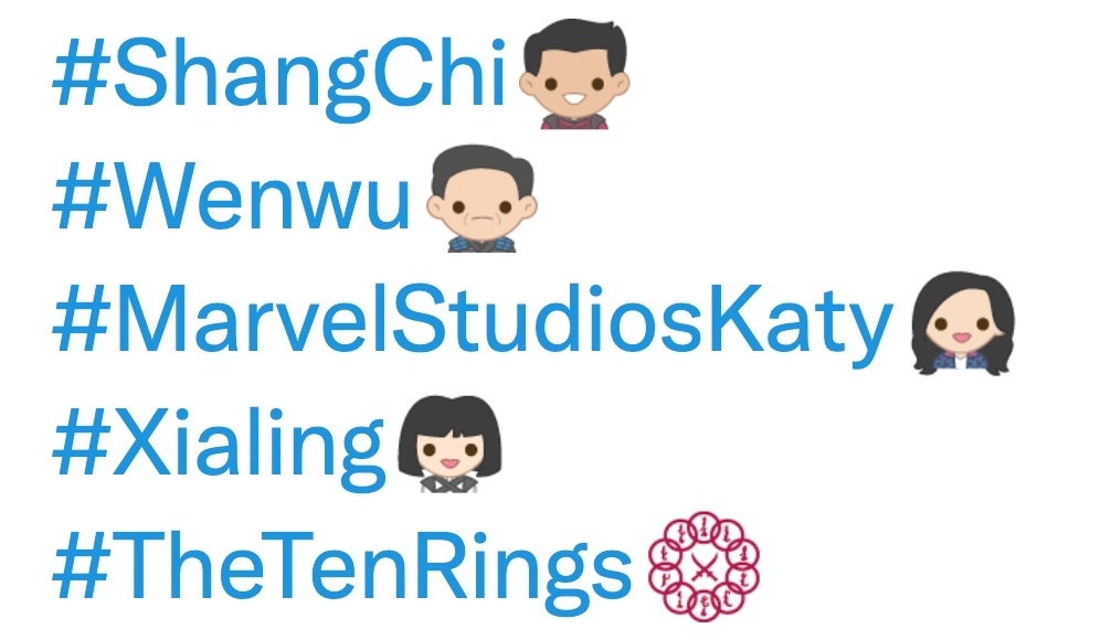 shang chi and the legend of the ten rings twitter emoji