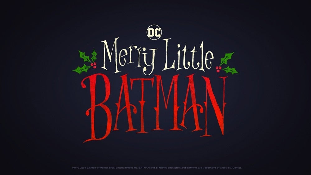 merry little batman movie logo