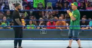 WWE’s John Cena Pins Roman Reigns After Showdown on SmackDown