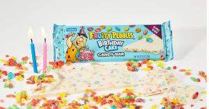 Frankford Candy Launches Fruity Pebbles Birthday Cake Candy Bar