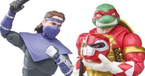 Power Rangers / TMNT Crossover Figures Day 3: Red Ranger Raphael and Foot Solider Tommy Oliver