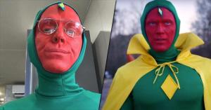 WandaVision’s Paul Bettany Shares BTS Shot of Classic Vision Costume
