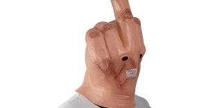 Show Tick-or-Treaters How You Really Feel With This Middle Finger Halloween Mask
