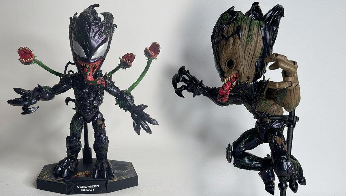 Venomized Groot: Hot Toys Marvel Figure Unboxing And Review