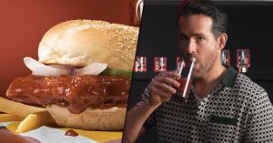Ryan Reynolds Crafts Perfect Drink to Go With the McRib, the Gin Riblet