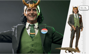 President Loki Hot Toys Figure With Alligator Loki Revealed By Sideshow