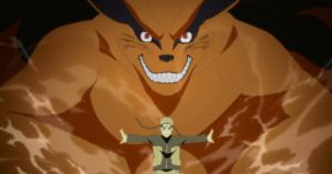 Naruto Fan Honors Kurama With Slick Bodypaint Cosplay