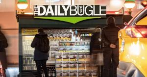 Daily Bugle Newsstands Set Up In NYC Handing Out Limited Edition Spider-Man Papers