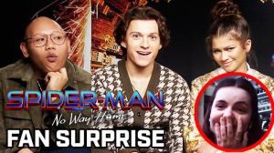 Tom Holland, Zendaya, Jacob Batalon Surprise Spider-Man Fans Over Zoom (Exclusive Video)