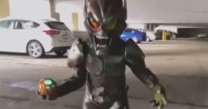 Young Spider-Man Fan Perfectly Cosplays as Green Goblin Including the Glider