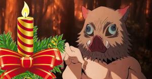 Demon Slayer Cosplay Celebrates The Holidays With Inosuke