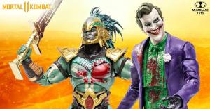 Mortal Kombat 11 Spawn Bloody Joker and Kotal Khan Figures Launch from McFarlane Toys
