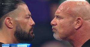 WWE SmackDown: Roman Reigns and Goldberg Have Final Face-Off Before Elimination Chamber