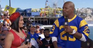 WWE Hall of Famer Nikki Bella Appears During Super Bowl LVI Pregame