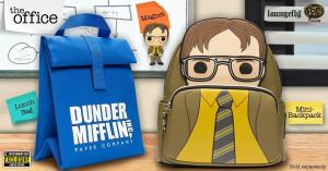 The Office Drops Exclusive Loungefly Dwight Schrute and Dunder Mifflin Bags