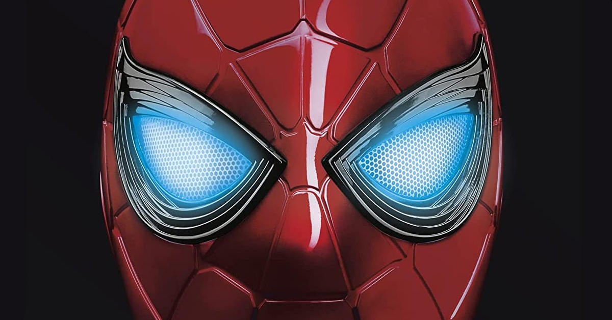 hasbro marvel legends spider-man iron spider electronics helmet Series Electronic with Glowing Eyes, 6 Light Settings and Adjustable Fit , Red : Toys & Games and goggles Hasbro Marvel Legends Iron Spider