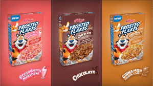 Kellogg’s Launches New Frosted Flakes Flavors That Turn Milk Different Colors