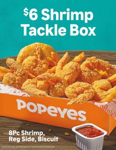Popeyes Relaunches Shrimp Tackle Box, Adds New Beignet