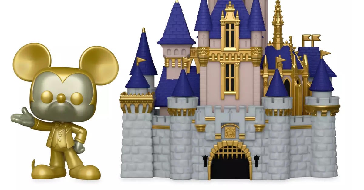 Walt Disney World 50th Anniversary Gold Mickey Mouse Castle Funko Pop Town  Exclusive Is On Sale Now - ComicBook.com