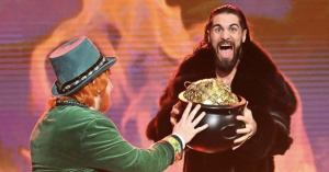 Seth Rollins Stomps a Leprechaun on The Tonight Show With Jimmy Fallon