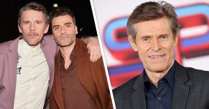 Oscar Isaac, Ethan Hawke, and Willem Dafoe Middle Finger Photo Goes Viral