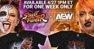 AEW Reveals Awesome New Thunder Rosa and Ruby Soho Street Fighter Crossover Shirts