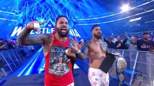 WWE WrestleMania 38: The Usos Retain Tag Team Championship In Victory Over Shinsuke Nakamura And Rick Boogs