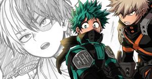 My Hero Academia Creator Drops New Sketch of Izuku, Shoto, and Bakugo