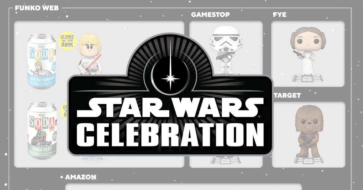 Star Wars store Funko pop Celebration 2022 con sticker IN HAND! READY