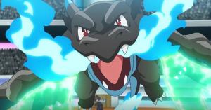 Pokemon Journeys Shows Off Alain’s Mega Charizard X in Battle: Watch
