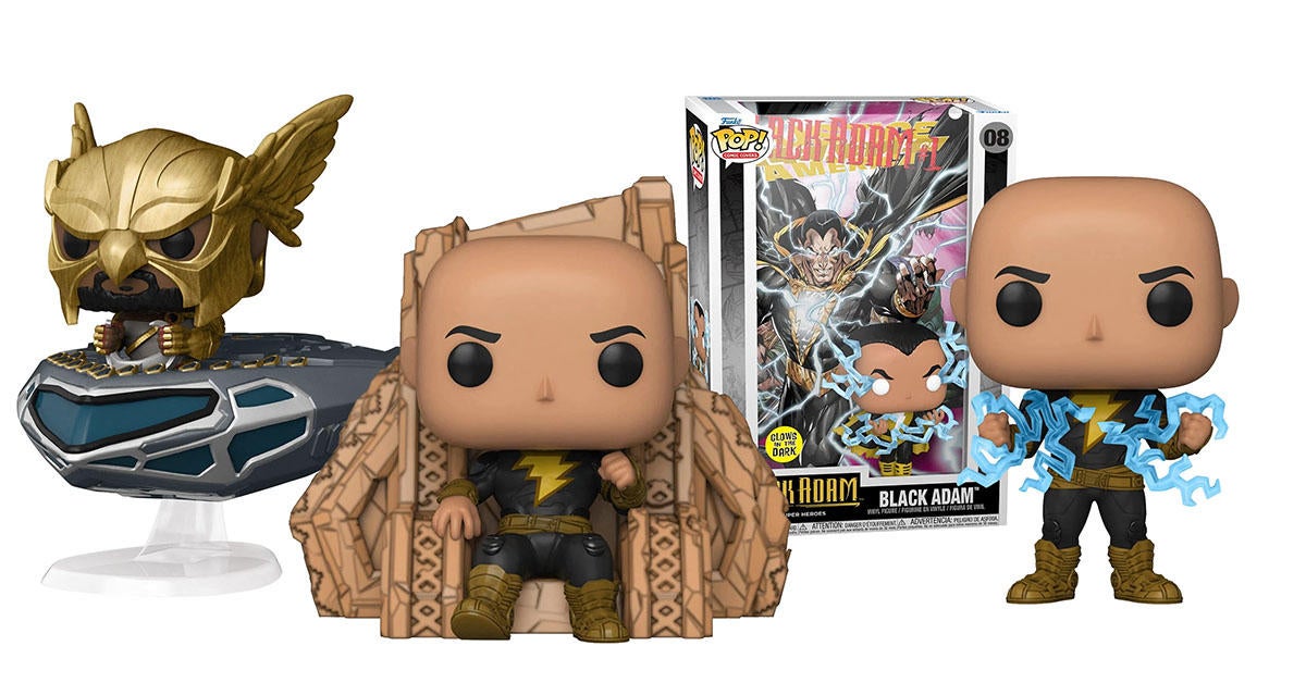 DC Comics Black Adam Funko Pops - Chase & outlet Common