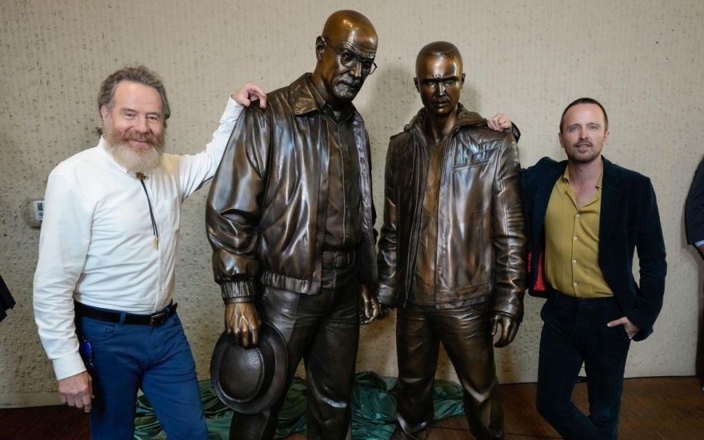 Sony Pictures Television unveils Breaking Bad statues, Albuquerque, NM Convention Center, July 29, 2022