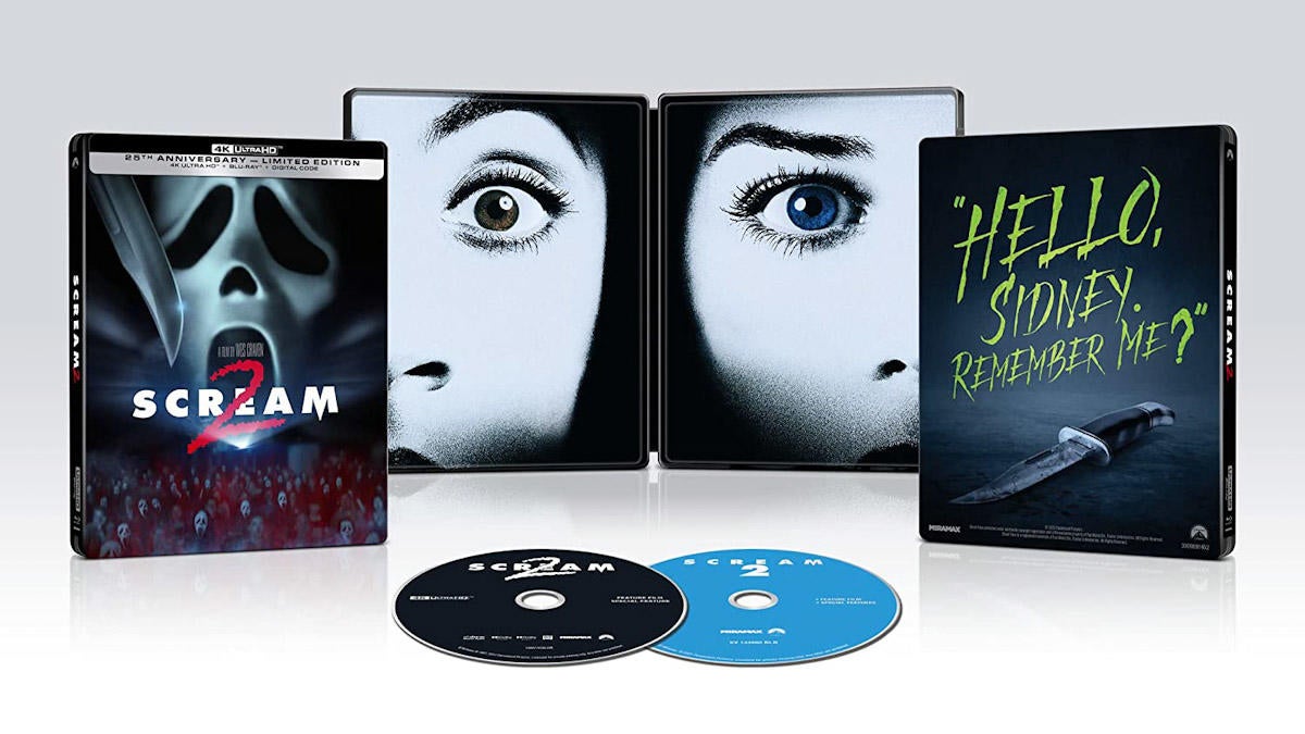 Scream deals 2 Steelbook: 4K, Blu Ray, Digital Sealed New Mint US Ships in Box