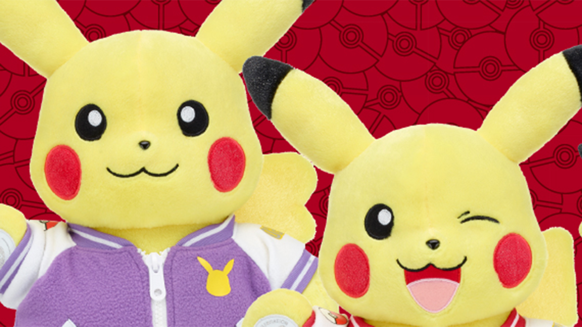 Exclusive Build-A-Bear on sale 25th Celebration Pikachu (Female) Bundle WITH SOUND