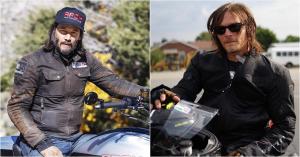 Keanu Reeves Rides With Norman Reedus in Season 6 Photo