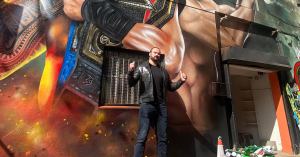 WWE Creates Roman Reigns and Drew McIntyre Mural In Honor of Clash at the Castle