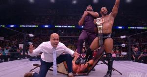 AEW’s Wardlow Gets Slammed Through a Table After Battle of the Belts 3 win