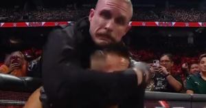 WWE Raw: Dexter Lumis Kidnaps The Miz in the Middle of Tag Team Match