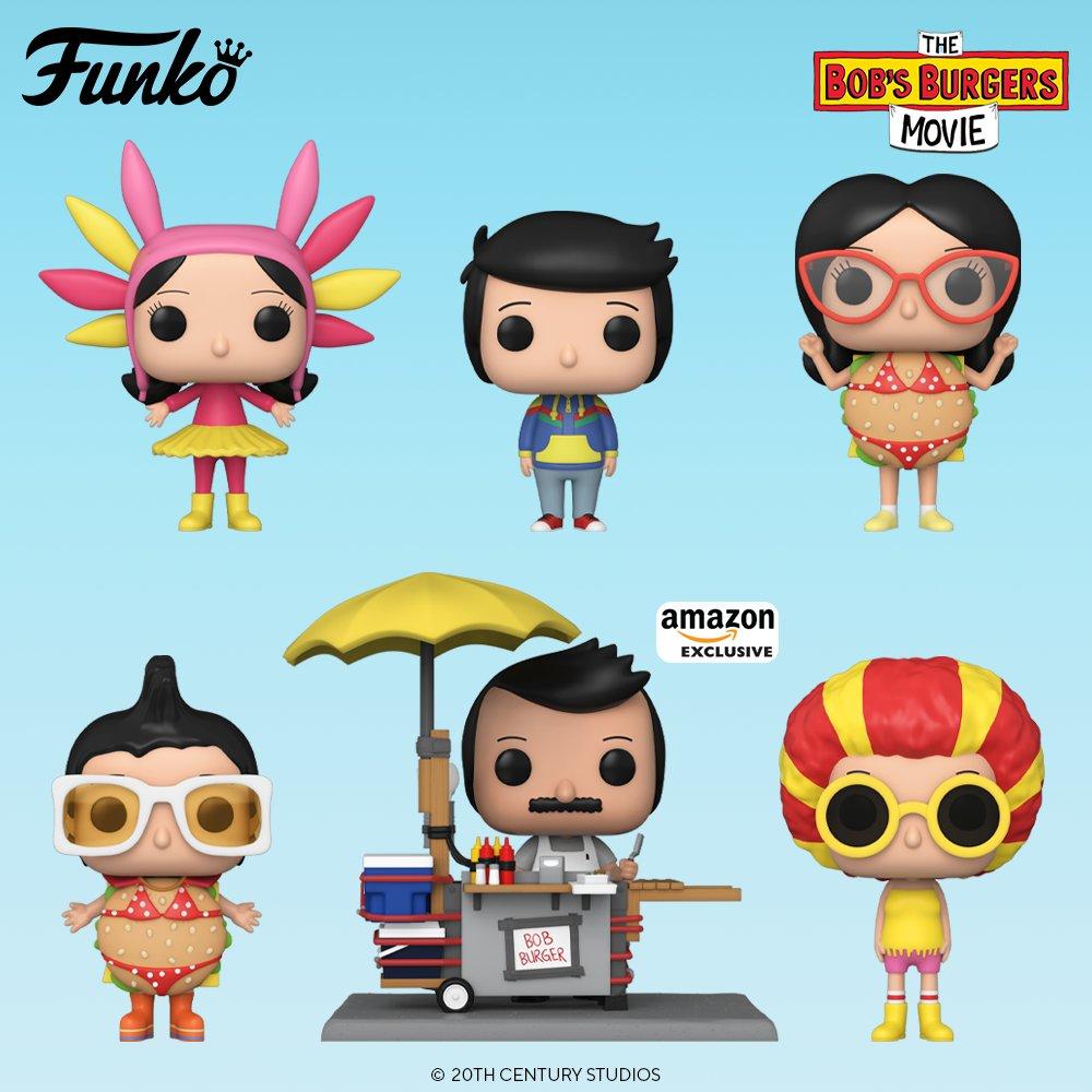 Funko Pop! The Bob's Burgers Movie Set and Pop store Protectors