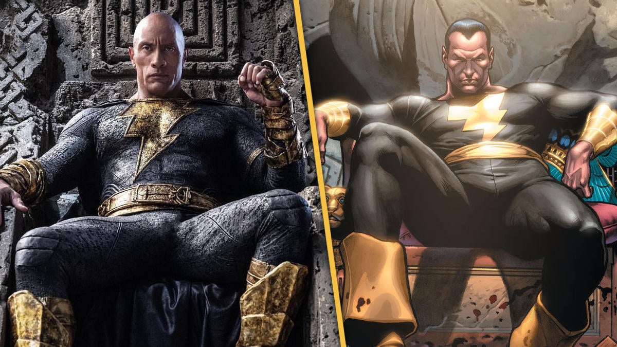 Black Adam Dwayne Johnson Recreates Iconic Comic Cover in New Photo ComicBook