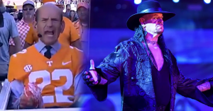 Watch Paul Finebaum’s Epic WWE Undertaker Casket Entrance on SEC Nation