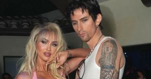 Machine Gun Kelly and Megan Fox Dress as Pam and Tommy for Halloween