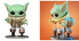 Thanksgiving Day Parade Balloon Grogu Star Wars Funko Pop Is On Sale Now