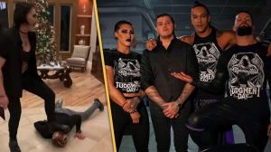 Watch: WWE’s Rhea Ripley and Dominik Just Brutally Attacked Rey Mysterio at Thanksgiving Dinner